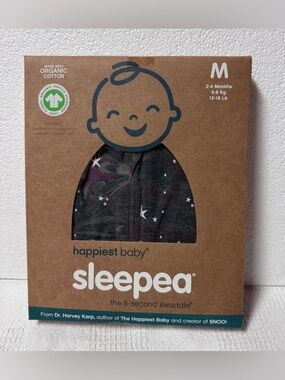 Happiest Baby Snoo Sack Swaddle Size
Medium 2-4 Months 12-18 Lb. Organic Cotton
